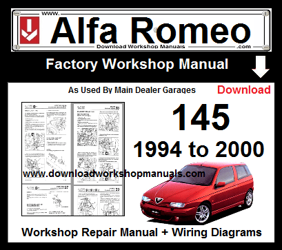 Alfa Romeo 145 Service Repair Workshop Manual Download
